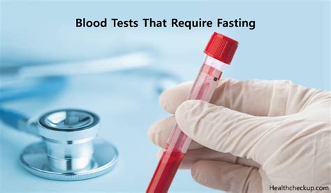 is fasting necessary for blood tests